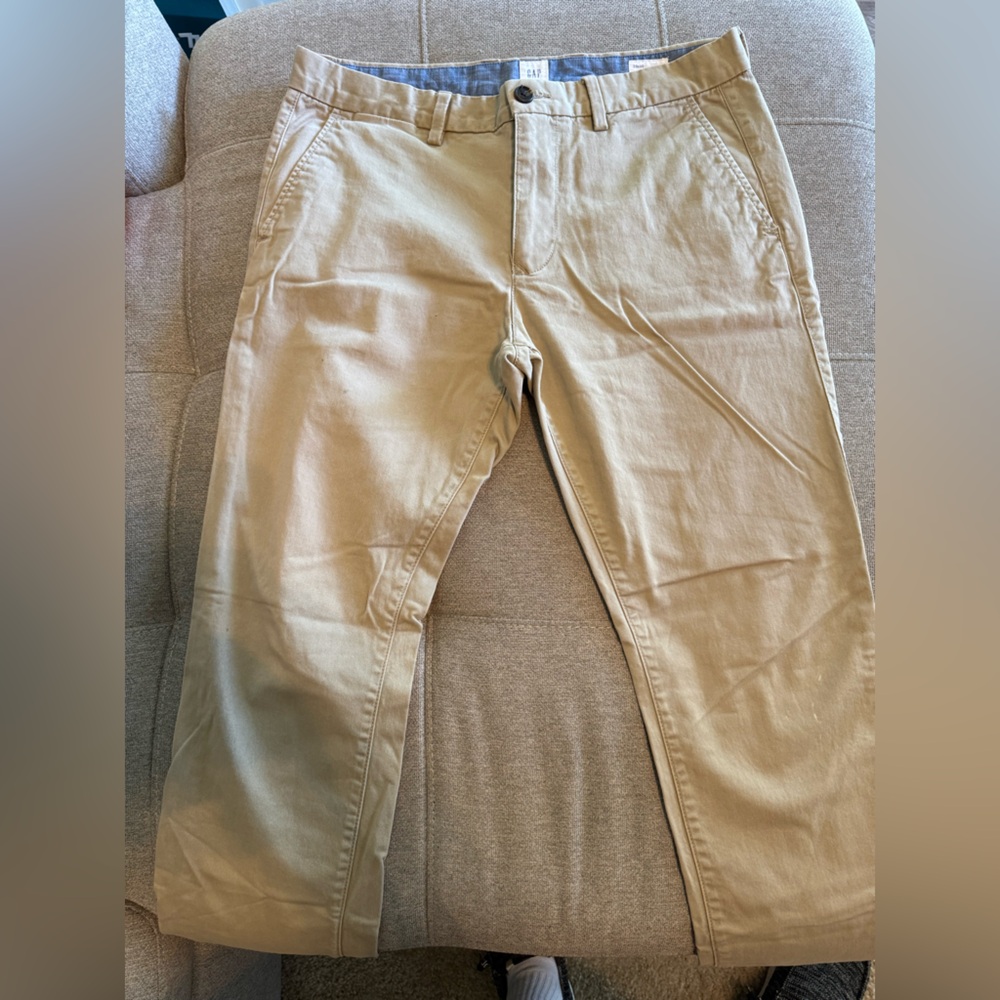 GAP Tan Chinos Relaxed Fit Cotton Blend